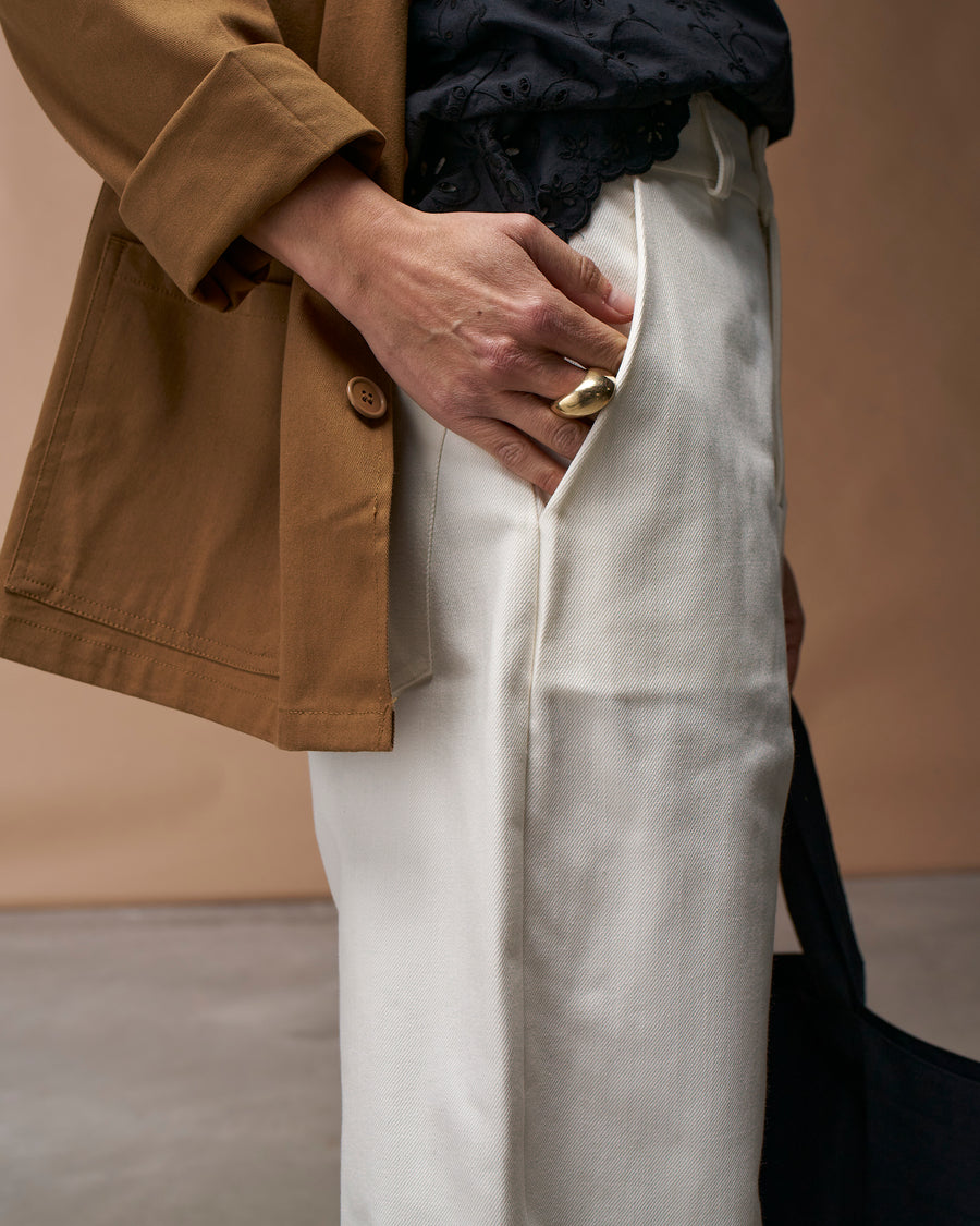 Pantalone Ettore | Denim Bianco