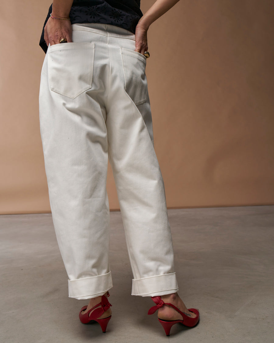 Pantalone Ettore | Denim Bianco
