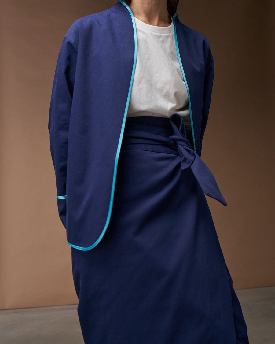Noragi Jacket | Cotone Blu Elettrico