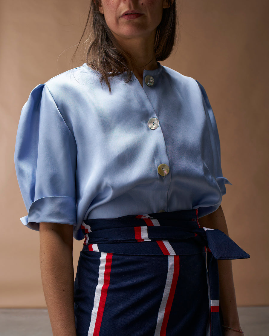 Camicia Lucinda | Seta Azzurro
