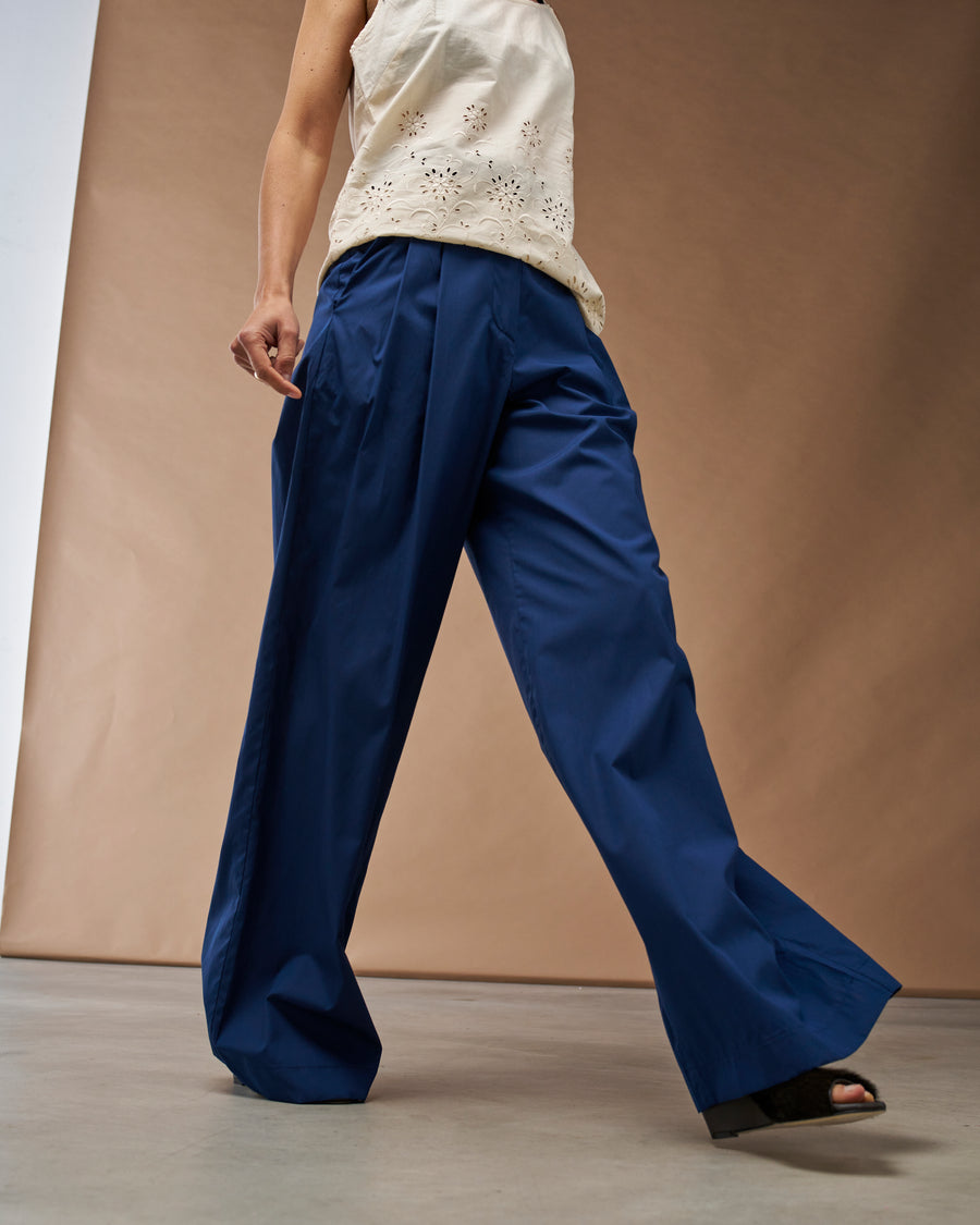 Pantalone Timo  | Cotone Blu Mora