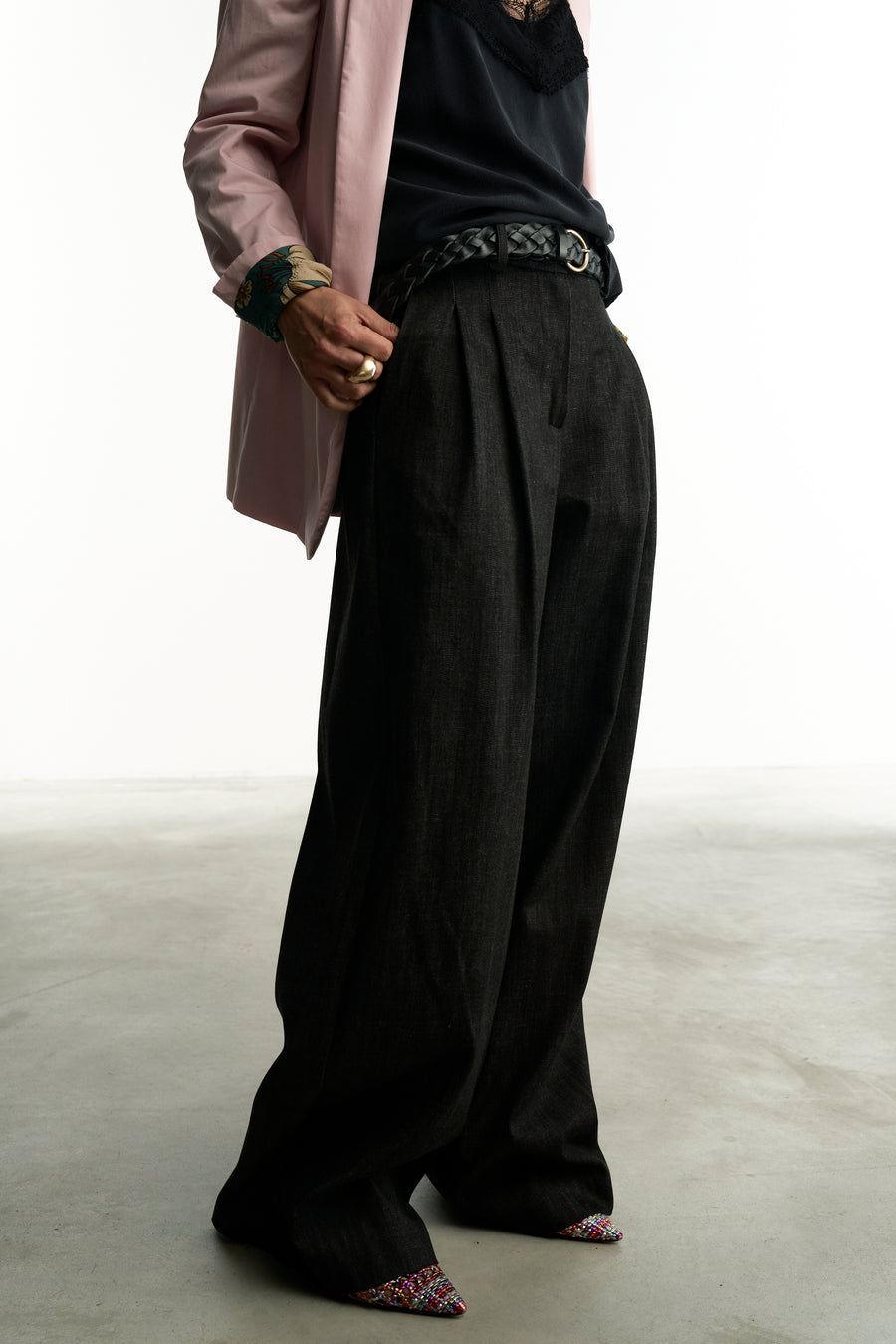 Pantalone Timo  | Denim Nero Mèlange