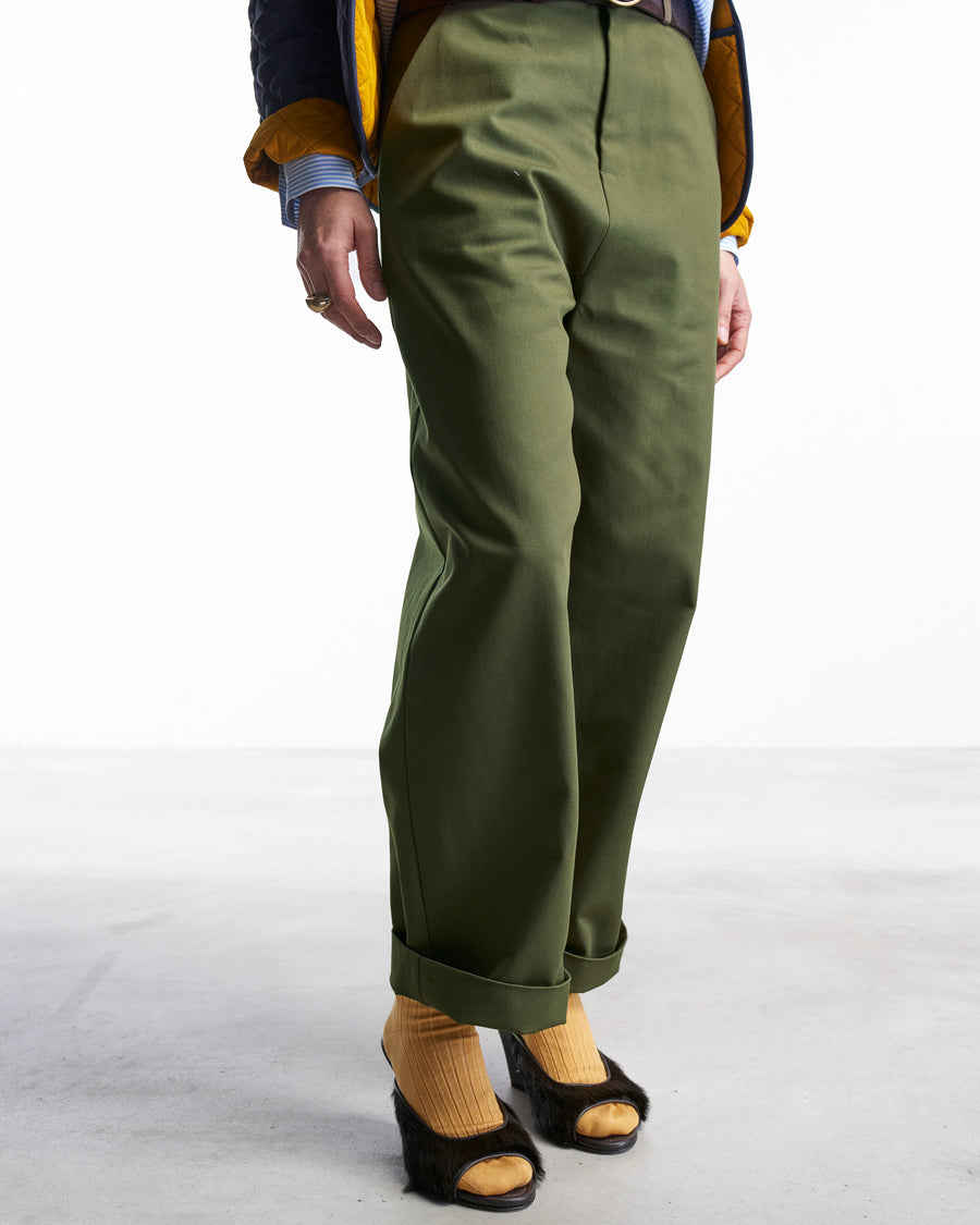 Pantalone Ettore | Cotone Verde