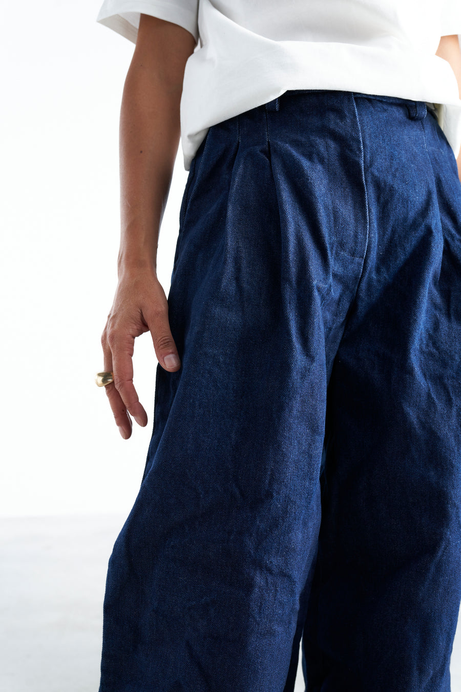 Timo trousers | Blue Navy * Micro Checked