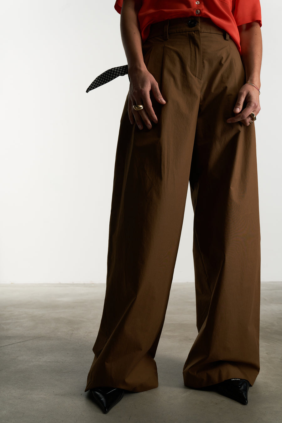 Timo trousers | Blue Navy * Micro Checked